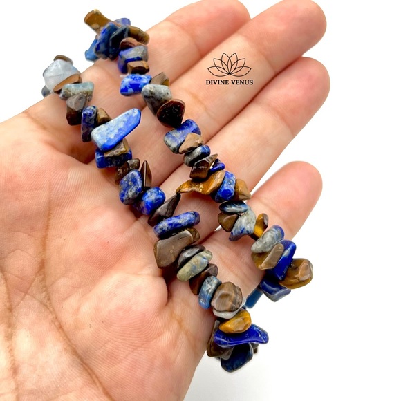 Tiger’s Eye & Lapis Lazuli Bracelet - Picture 4 of 4